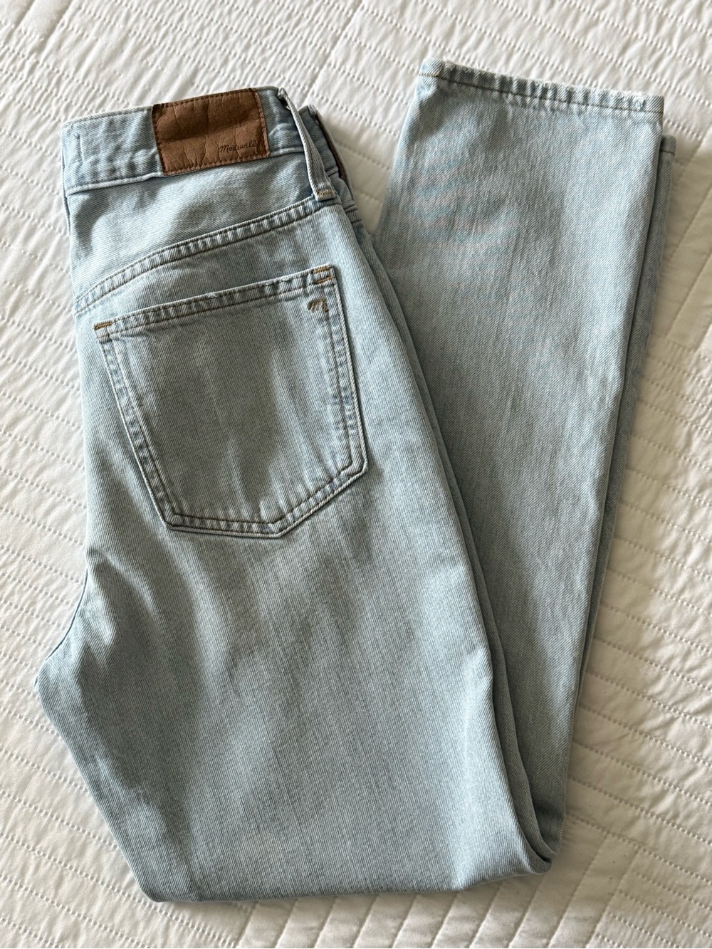 Madewell Light Blue Straight-Leg Jeans